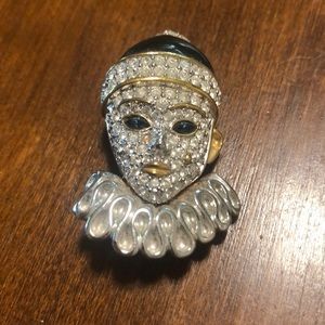 Swarovski Retired Clown Crystal Brooch